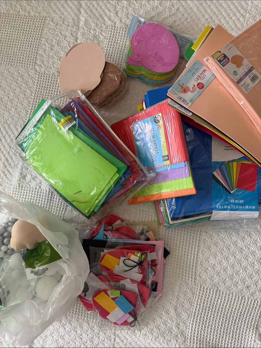 Foam crafting supplies